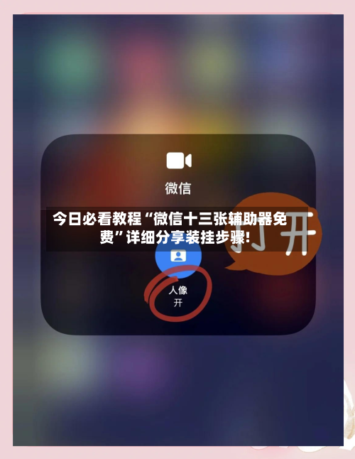 今日必看教程“微信十三张辅助器免费”详细分享装挂步骤!-第3张图片