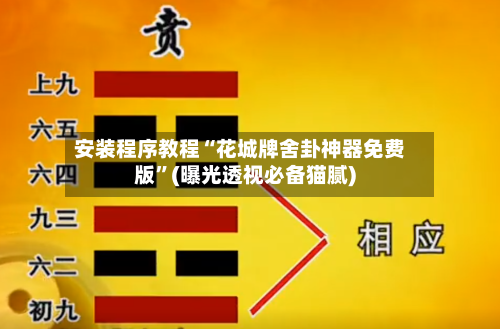 安装程序教程“花城牌舍卦神器免费版”(曝光透视必备猫腻)-第3张图片