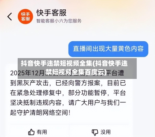 抖音快手违禁短视频全集(抖音快手违禁短视频全集百度云)-第2张图片