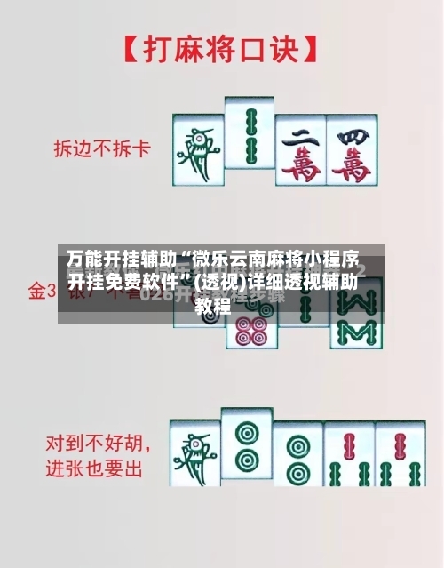 万能开挂辅助“微乐云南麻将小程序开挂免费软件	”(透视)详细透视辅助教程-第3张图片