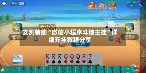 实测辅助“微信小程序斗地主挂”详细开挂教程分享-第2张图片