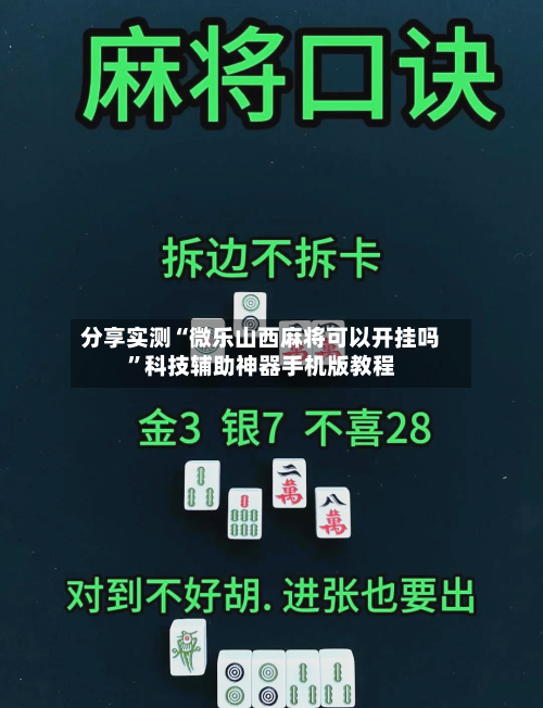 分享实测“微乐山西麻将可以开挂吗	”科技辅助神器手机版教程-第2张图片