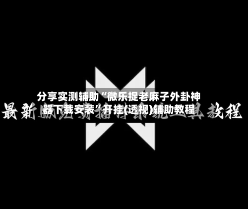 分享实测辅助“微乐捉老麻子外卦神器下载安装”开挂(透视)辅助教程-第2张图片