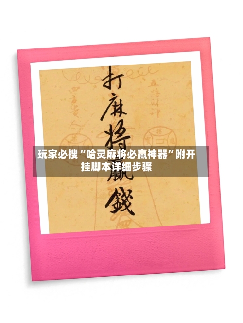 玩家必搜“哈灵麻将必赢神器	”附开挂脚本详细步骤-第2张图片