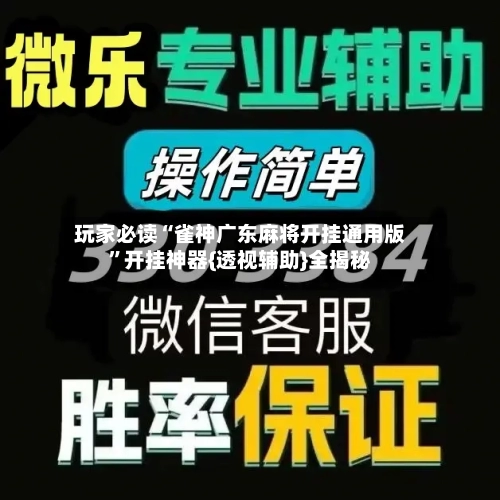 玩家必读“雀神广东麻将开挂通用版”开挂神器{透视辅助}全揭秘-第2张图片
