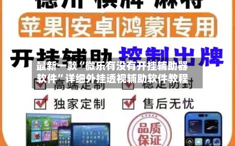 最新一款“微乐有没有开挂辅助器软件”详细外挂透视辅助软件教程-第3张图片