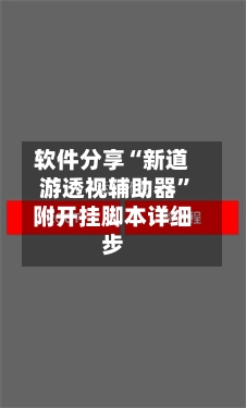 软件分享“新道游透视辅助器”附开挂脚本详细步-第3张图片