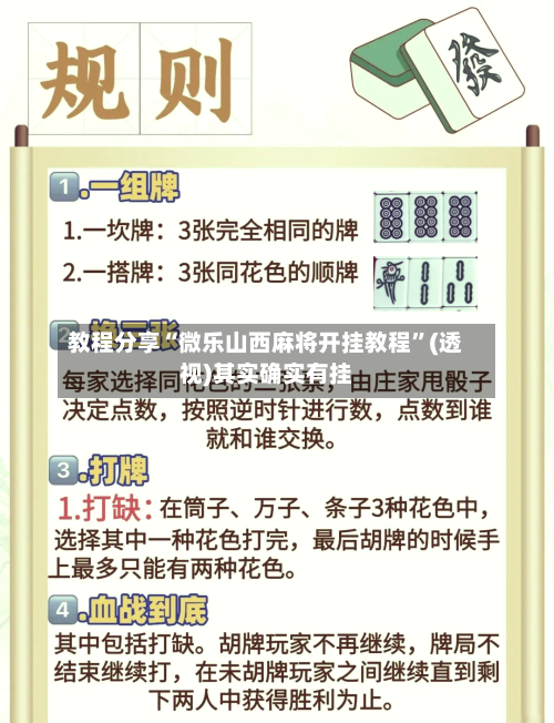 教程分享“微乐山西麻将开挂教程”(透视)其实确实有挂-第2张图片