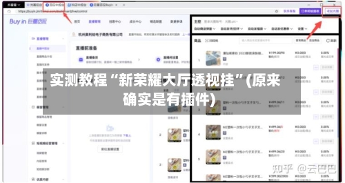 实测教程“新荣耀大厅透视挂”(原来确实是有插件)-第2张图片