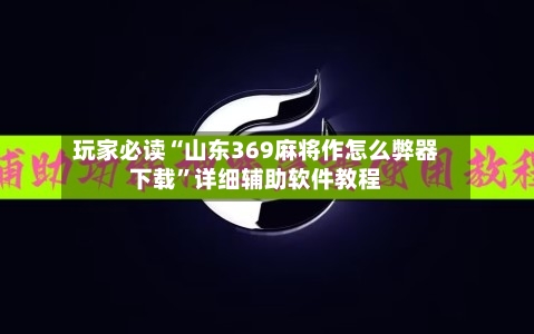 玩家必读“山东369麻将作怎么弊器下载”详细辅助软件教程-第2张图片