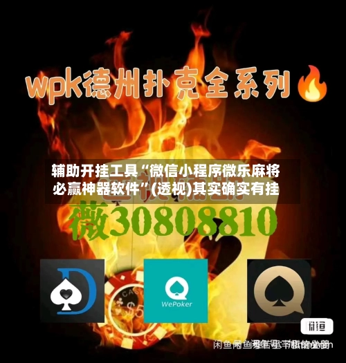 辅助开挂工具“微信小程序微乐麻将必赢神器软件”(透视)其实确实有挂