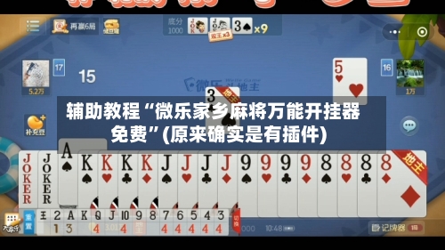辅助教程“微乐家乡麻将万能开挂器免费”(原来确实是有插件)