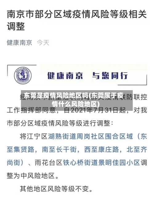 东莞是疫情风险地区吗(东莞属于疫情什么风险地区)-第2张图片