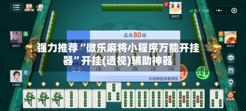 强力推荐“微乐麻将小程序万能开挂器	”开挂(透视)辅助神器-第2张图片