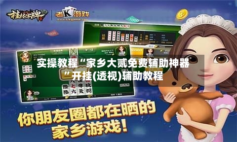 实操教程“家乡大贰免费辅助神器”开挂(透视)辅助教程-第2张图片