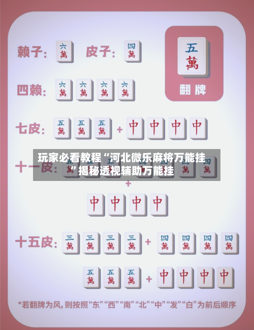 玩家必看教程“河北微乐麻将万能挂	”揭秘透视辅助万能挂-第2张图片