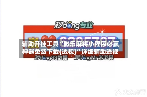 辅助开挂工具“微乐麻将小程序必赢神器免费下载(透视)	”详细辅助透视-第2张图片