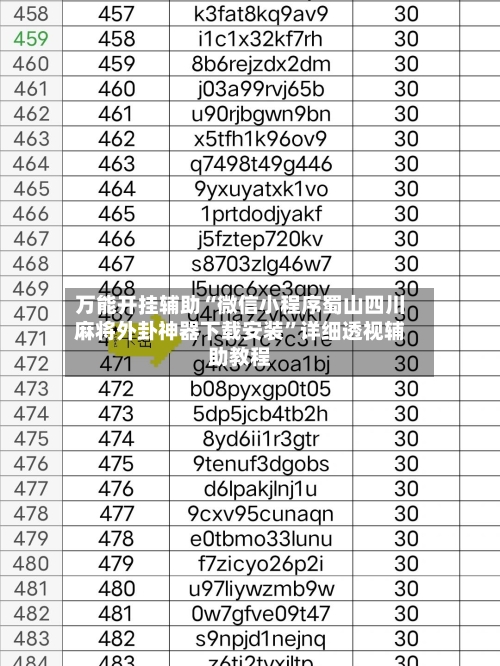 万能开挂辅助“微信小程序蜀山四川麻将外卦神器下载安装	”详细透视辅助教程-第2张图片
