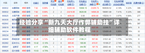 经验分享“新九天大厅作弊辅助挂	”详细辅助软件教程-第3张图片