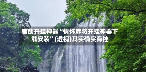 辅助开挂神器“情怀麻将开挂神器下载安装”(透视)其实确实有挂-第2张图片