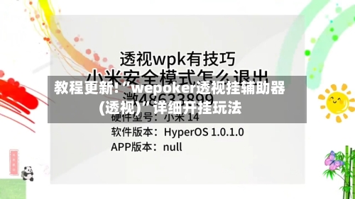 教程更新!“wepoker透视挂辅助器(透视)”详细开挂玩法