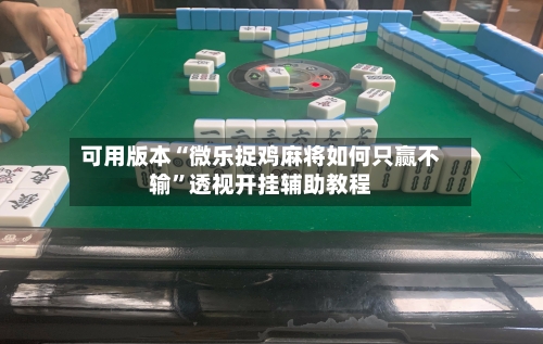 可用版本“微乐捉鸡麻将如何只赢不输”透视开挂辅助教程-第2张图片