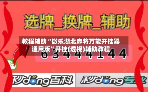 教程辅助“微乐湖北麻将万能开挂器通用版”开挂(透视)辅助教程