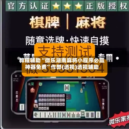 教程辅助“微乐湖南麻将小程序必赢神器免费”作弊(透视)透视辅助-第2张图片