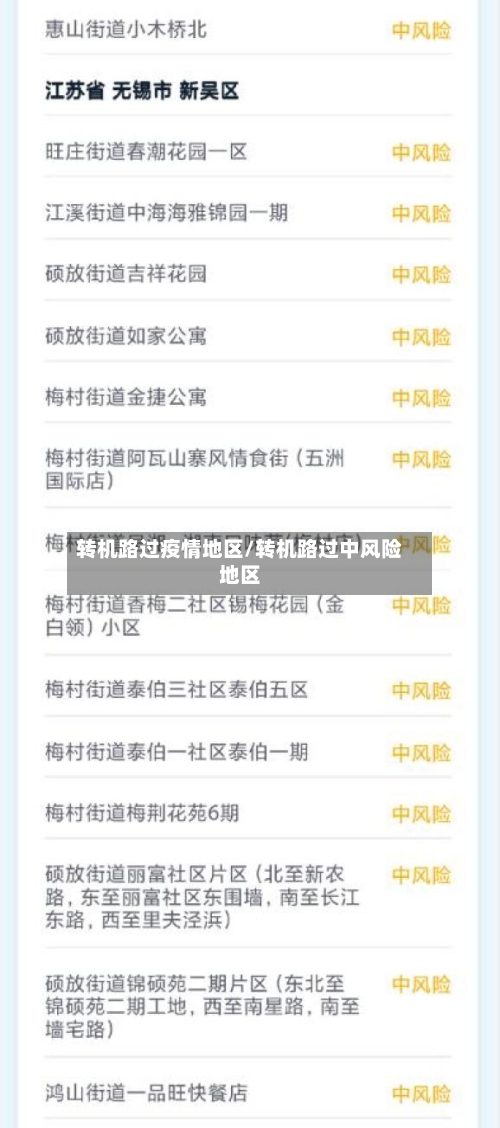 转机路过疫情地区/转机路过中风险地区-第2张图片