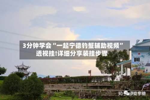 3分钟学会“一起宁德钓蟹辅助视频”透视挂!详细分享装挂步骤