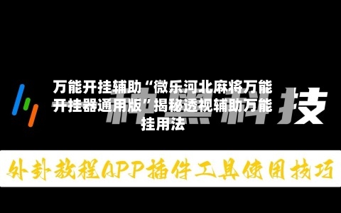 万能开挂辅助“微乐河北麻将万能开挂器通用版”揭秘透视辅助万能挂用法-第3张图片