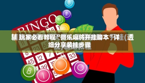 玩家必看教程“微乐麻将开挂脚本”详细分享装挂步骤-第3张图片
