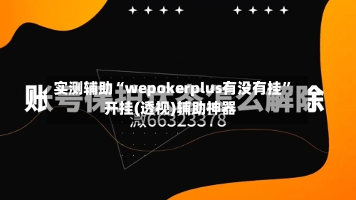 实测辅助“wepokerplus有没有挂”开挂(透视)辅助神器-第2张图片