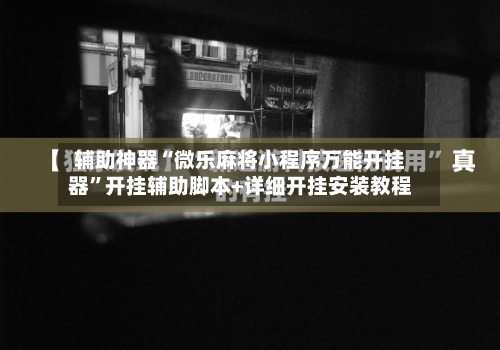 辅助神器“微乐麻将小程序万能开挂器”开挂辅助脚本+详细开挂安装教程-第2张图片