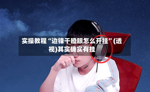 实操教程“边锋干瞪眼怎么开挂”(透视)其实确实有挂-第3张图片