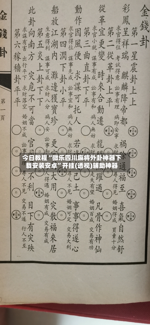 今日教程“微乐四川麻将外卦神器下载安装安卓”开挂(透视)辅助神器-第2张图片