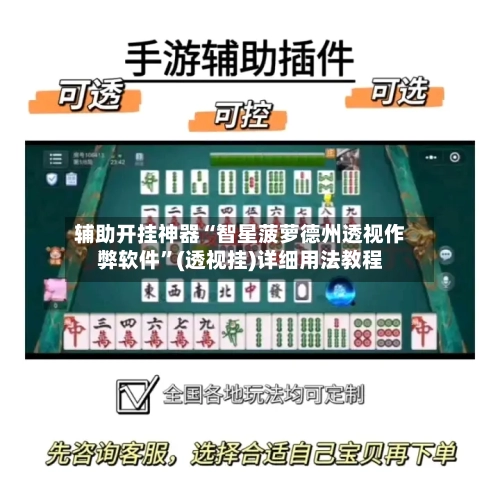 辅助开挂神器“智星菠萝德州透视作弊软件”(透视挂)详细用法教程-第2张图片