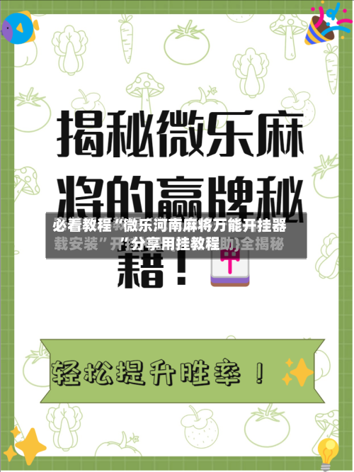 必看教程“微乐河南麻将万能开挂器”分享用挂教程-第3张图片