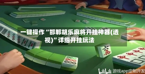 一键操作“邯郸胡乐麻将开挂神器(透视)”详细开挂玩法-第3张图片