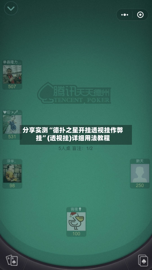 分享实测“德扑之星开挂透视挂作弊挂”(透视挂)详细用法教程-第2张图片