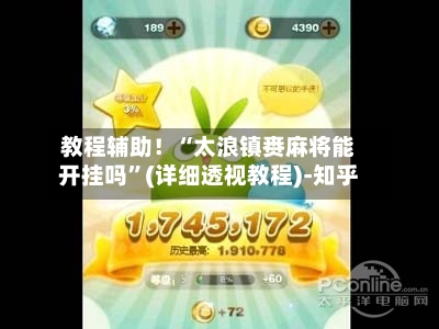 教程辅助！“太浪镇赉麻将能开挂吗”(详细透视教程)-知乎-第2张图片