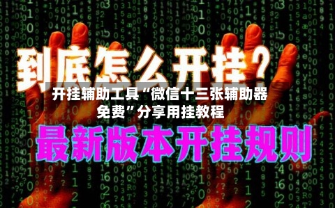 开挂辅助工具“微信十三张辅助器免费”分享用挂教程-第2张图片
