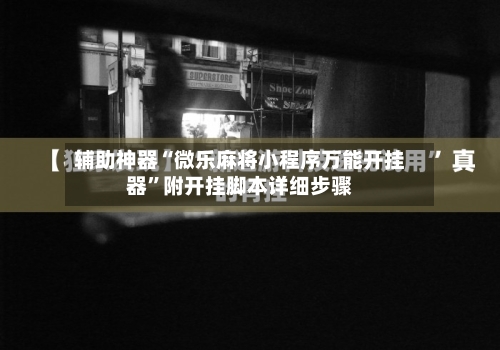 辅助神器“微乐麻将小程序万能开挂器”附开挂脚本详细步骤-第2张图片