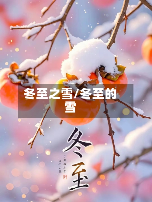 冬至之雪/冬至的雪