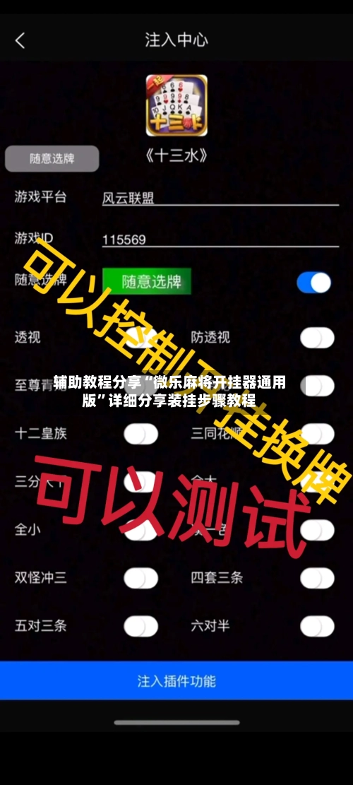 辅助教程分享“微乐麻将开挂器通用版”详细分享装挂步骤教程-第2张图片