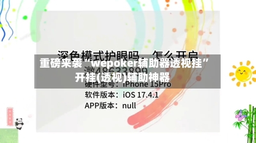 重磅来袭“wepoker辅助器透视挂	”开挂(透视)辅助神器-第2张图片