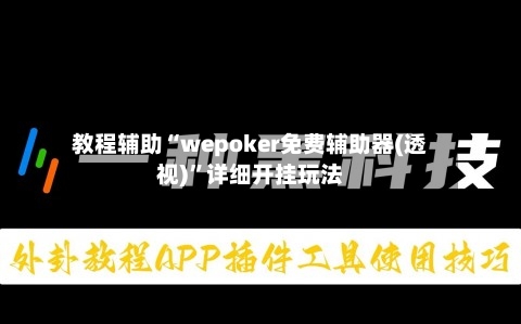 教程辅助“wepoker免费辅助器(透视)	”详细开挂玩法-第2张图片