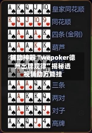 辅助神器“wepoker德州出牌规律”揭秘透视辅助万能挂-第2张图片