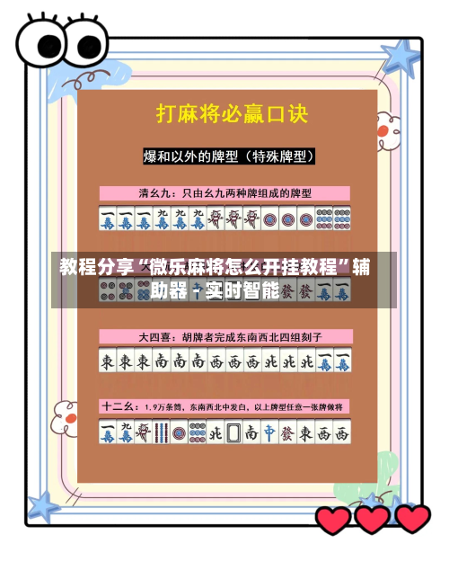 教程分享“微乐麻将怎么开挂教程”辅助器 - 实时智能-第3张图片