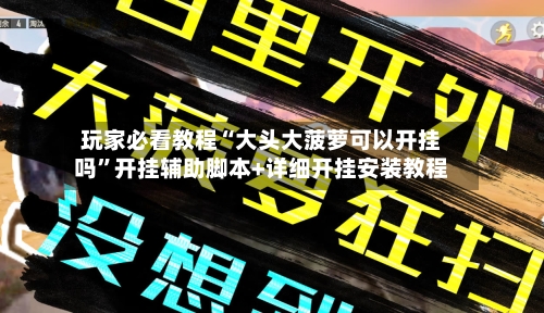 玩家必看教程“大头大菠萝可以开挂吗”开挂辅助脚本+详细开挂安装教程-第2张图片